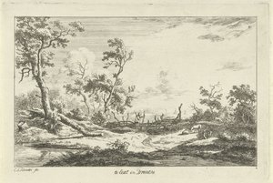 Chasseur dans un paysage (Landschappen A-F) - Carel Lodewijk Hansen