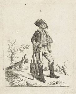 Paysage avec un soldat - Carel Webbers