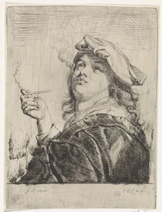 Fumeur avec une pipe à la main - Carel de Moor (II)