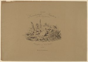 Sechs Landschaftstudien nach der Natur - Carl August Lebschee