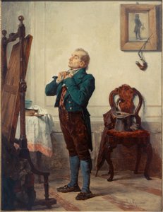 Homme devant un miroir