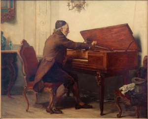 Homme au piano-forte - Carl Bernhard Schlösser