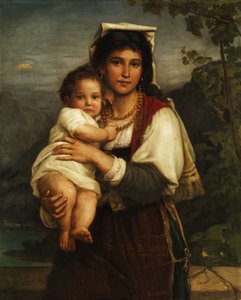 Jeune Romaine avec enfant