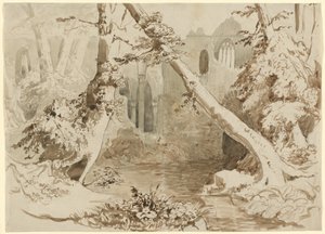 Une église en ruine dans la forêt