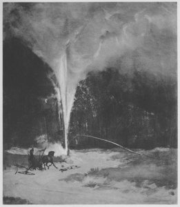 Foudre frappante - Carl Blechen