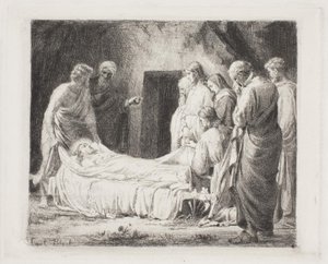 La mise au tombeau du Christ - Carl Bloch