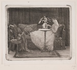 Dame lisant - Carl Bloch