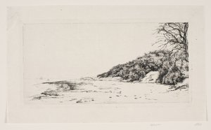 La falaise au bord de la mer - Carl Bloch