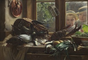 Nature morte avec poisson