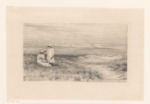 Femme et fille dans les dunes - Carl Bloch