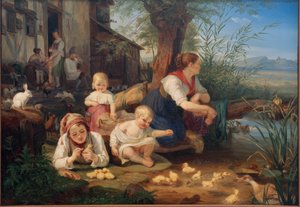 Mère avec enfants