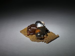 Chiots sur un tapis, fin des années 1800 - début des années 1900 - Carl Fabergé