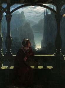 Château de chevaliers au clair de lune, 1817 - Carl Friedrich Hampe