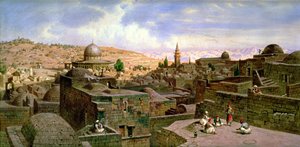 Vue de Jérusalem, avec le Dôme du Rocher, 1864