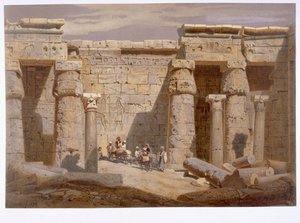 Temple de Medinet Habu, Thèbes, 1874 - Carl Friedrich Heinrich Werner