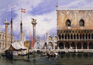 La Piazzetta di San Marco, Venise, 1839 - Carl Friedrich Heinrich Werner