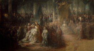 Le couronnement du roi Gustave III de Suède