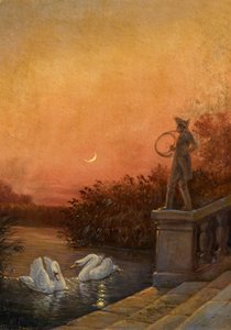 Aube près du château de Moritzburg - Carl Gustav Carus