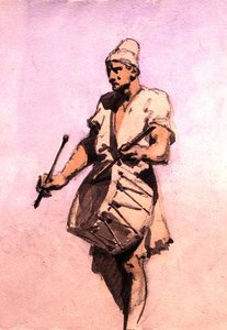 Un batteur dans le cortège de mariage, Le Caire - Carl Haag