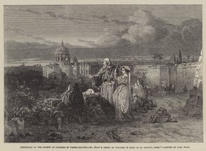 Un groupe de pèlerins en vue de Saint-Pierre, Rome - Carl Haag