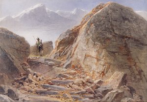 Au pied du Watzmann, Hautes-Bavaroises, 1857
