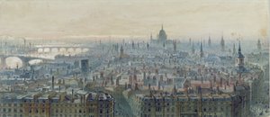 Panorama de Londres depuis le sommet du Monument, vue vers l