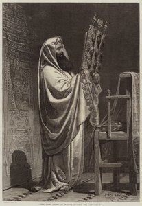 Le Grand Prêtre à Naplouse lisant le Pentateuque - Carl Haag