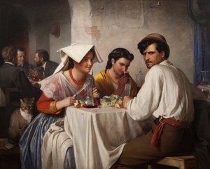 Dans une osteria romaine, 1866