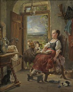 Carl Herpfer - Paysanne endormie