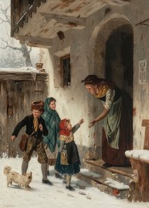 Visite hivernale chez la grand-mère