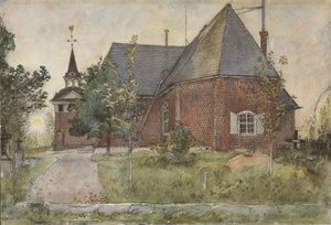 Vieille église de Sundborn, de la série A Home, c.1895