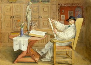 Autoportrait (dans le nouvel atelier) - Carl Larsson