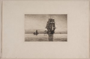 Danish : Soirée silencieuse en mer du Nord - Carl Locher