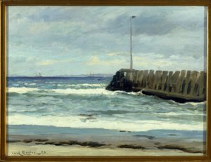 Sur la plage - Carl Ludvig Locher