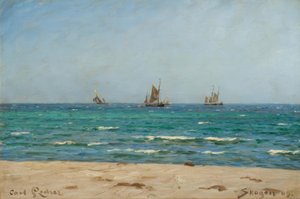 Voiliers à Skagen - Carl Ludvig Locher