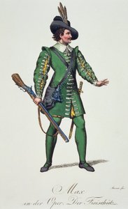 Max, croquis de costume pour Der Freischutz - Carl Maria von Weber