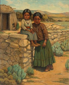 Sœurs Navajo - Carl Moon