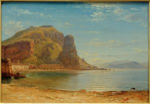 Terracina avec le rocher du poisson - Carl Morgenstern