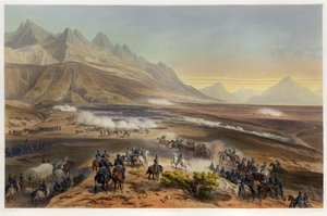 Bataille de Buena Vista, de La Guerre entre les États-Unis et le Mexique, pub. 1851