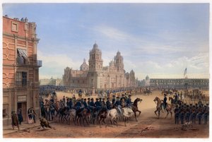Entrée du général Scott à Mexico, pub. 1851