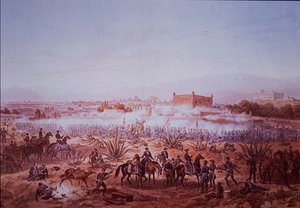 Guerre américano-mexicaine (1846-48), Bataille de Molino del Rey, troupes américaines attaquant