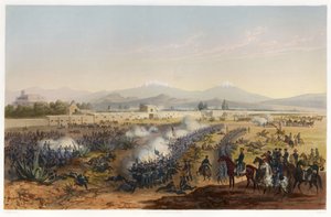 Molino del Rey - attaque sur le Molino, de La Guerre entre les États-Unis et le Mexique, pub. 1851
