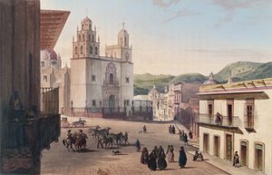 Plaza Mayor de Guonajuato - Carl Nebel