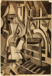 Abstrait - Figure assise - Carl Newman