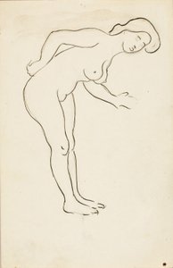 Femme nue penchée - Carl Newman