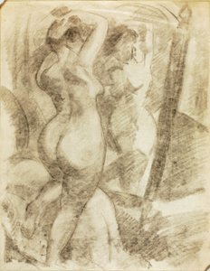 Femme nue devant un miroir