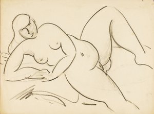 Nu féminin couché - Carl Newman