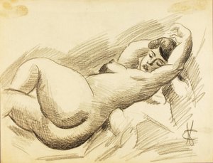 Nu féminin couché