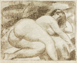 Nu féminin couché - Carl Newman