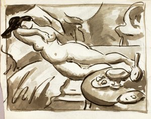 Nu féminin couché